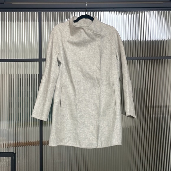 Vince Wool Coat Heather Grey - Picture 8 of 10